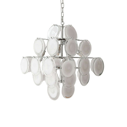 Murano Disk Chandelier 22"