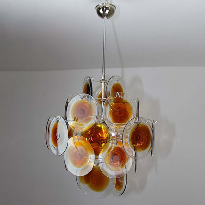 Murano Disk Chandelier 22"