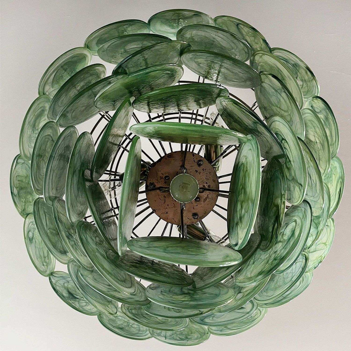 Murano Disk Chandelier 27"