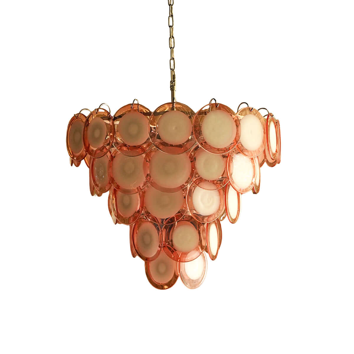 Murano Disk Chandelier 27"