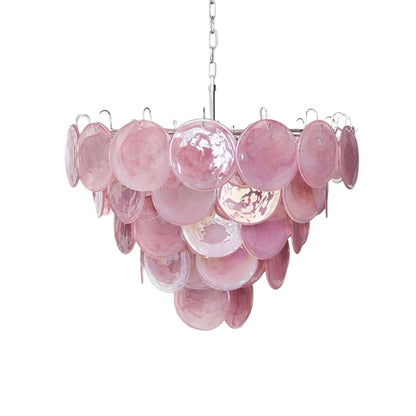 Murano Disk Chandelier 27"