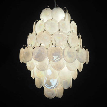 Murano Disk Chandelier 30"