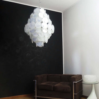 Murano Disk Chandelier 30"