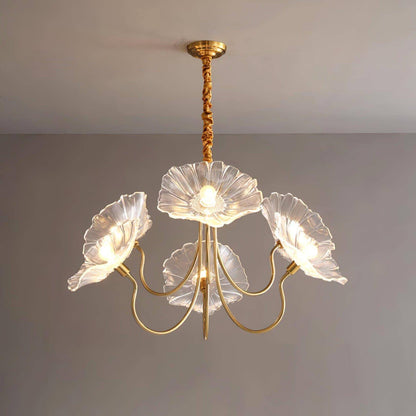 Murano Glass Flowers Chandelier