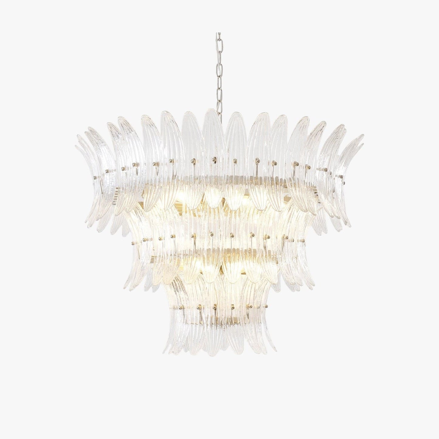 Murano Palmette Glass Chandelier