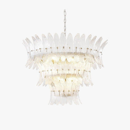 Murano Palmette Glass Chandelier