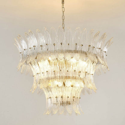Murano Palmette Glass Chandelier