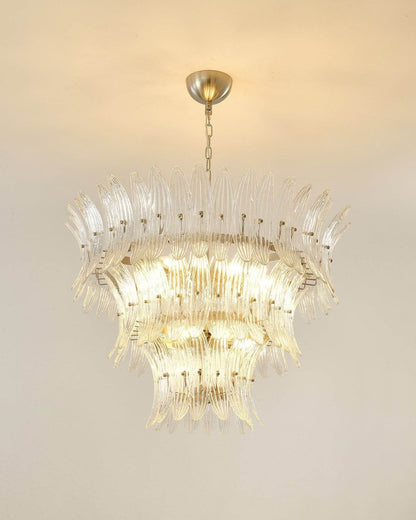 Murano Palmette Glass Chandelier