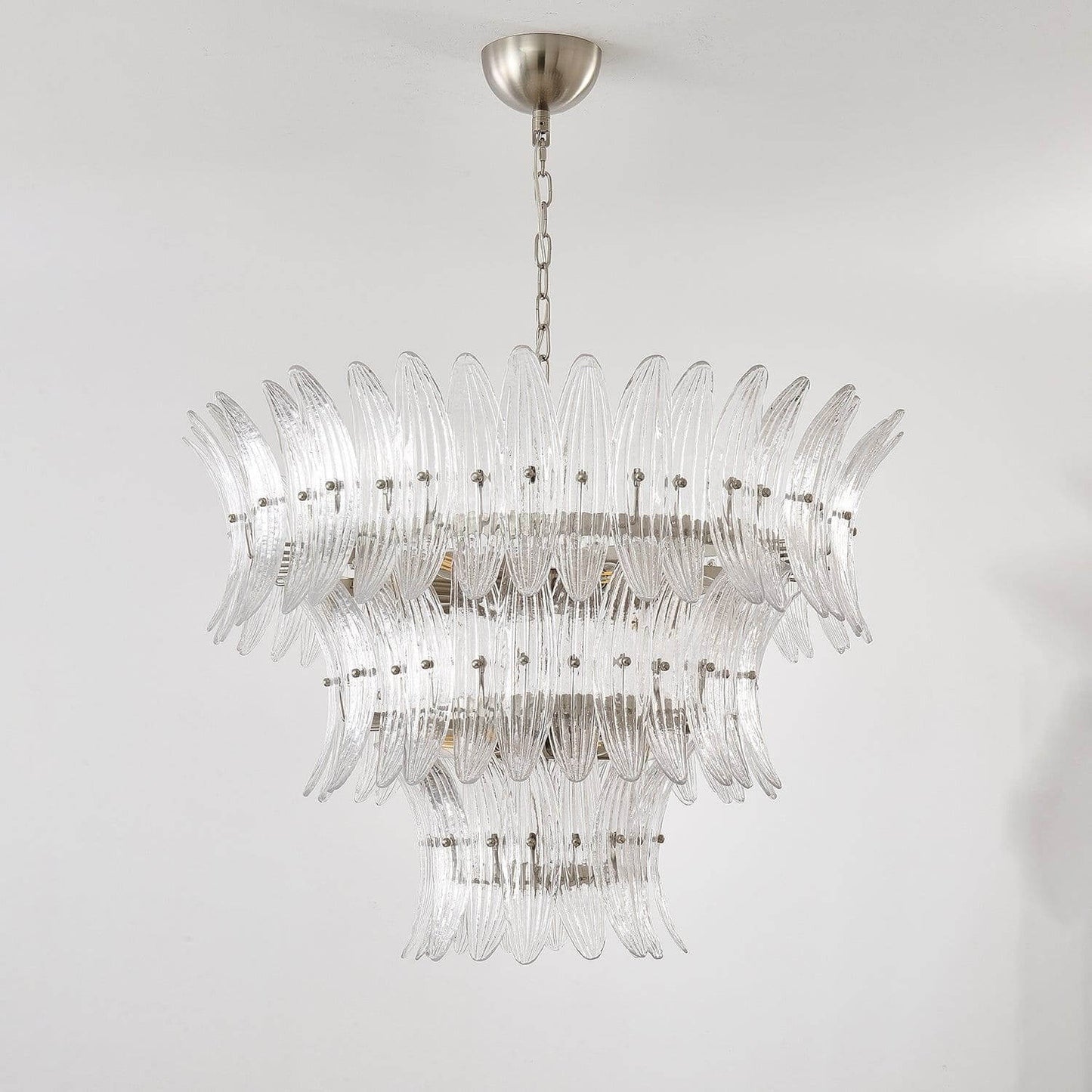 Murano Palmette Glass Chandelier