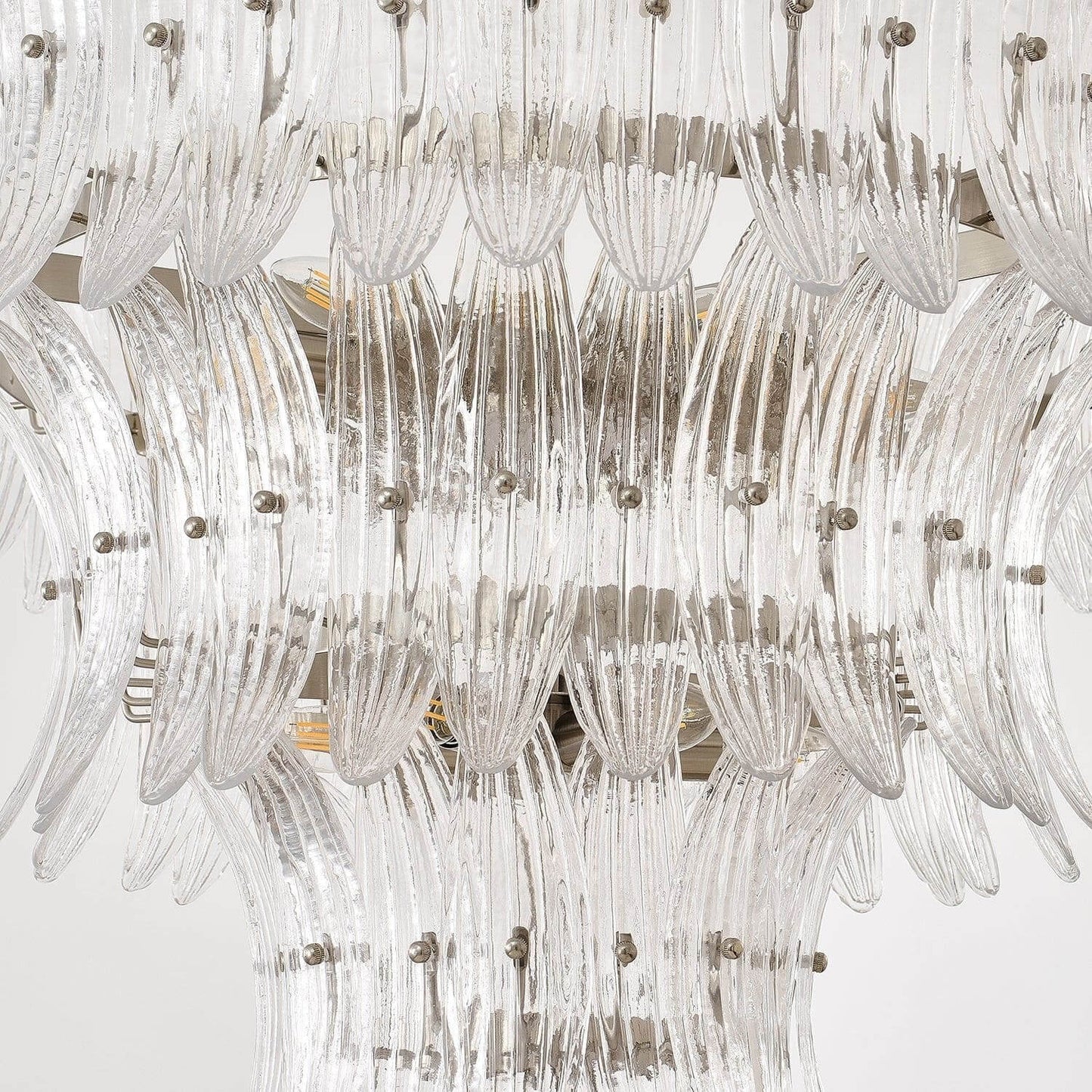 Murano Palmette Glass Chandelier