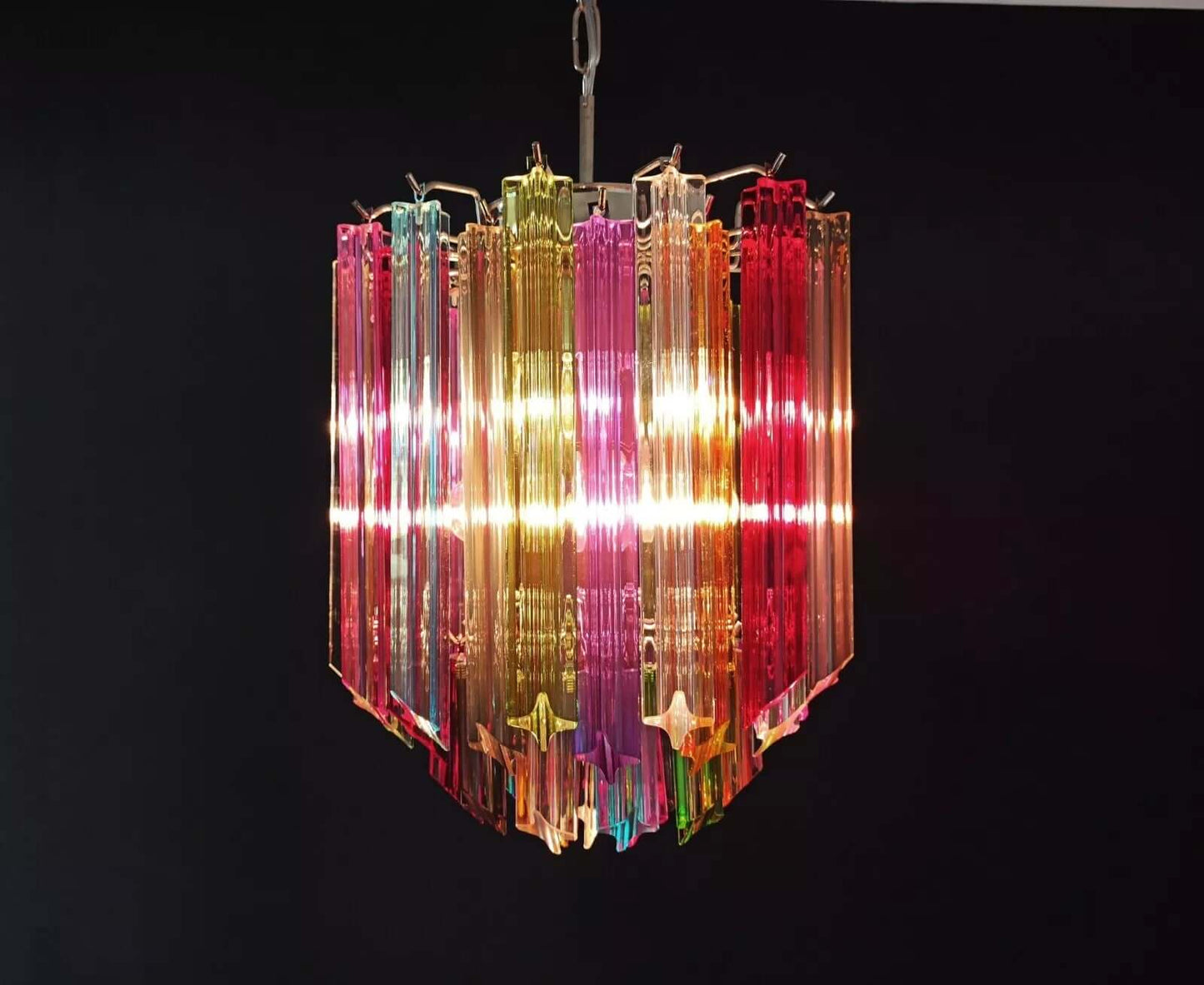 Murano Prisms Chandelier 12"