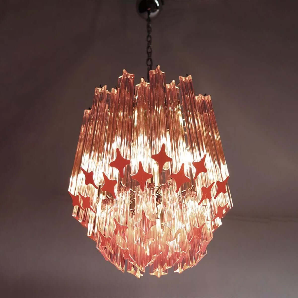 Murano Prisms Chandelier 12"
