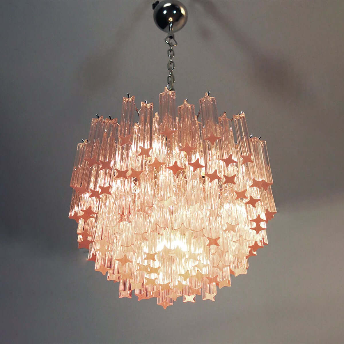 Murano Prisms Chandelier 18"