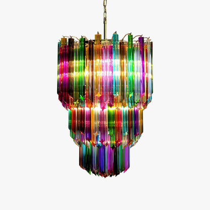 Murano Prisms Chandelier 24"