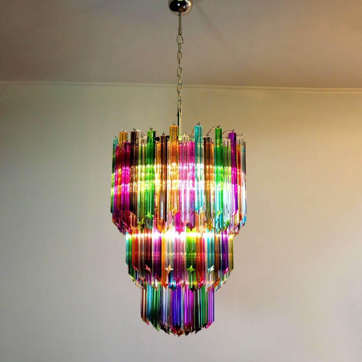 Murano Prisms Chandelier 24"