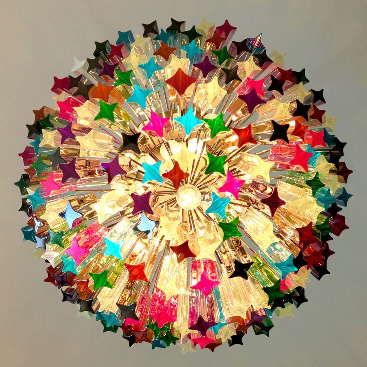 Murano Prisms Chandelier 24"