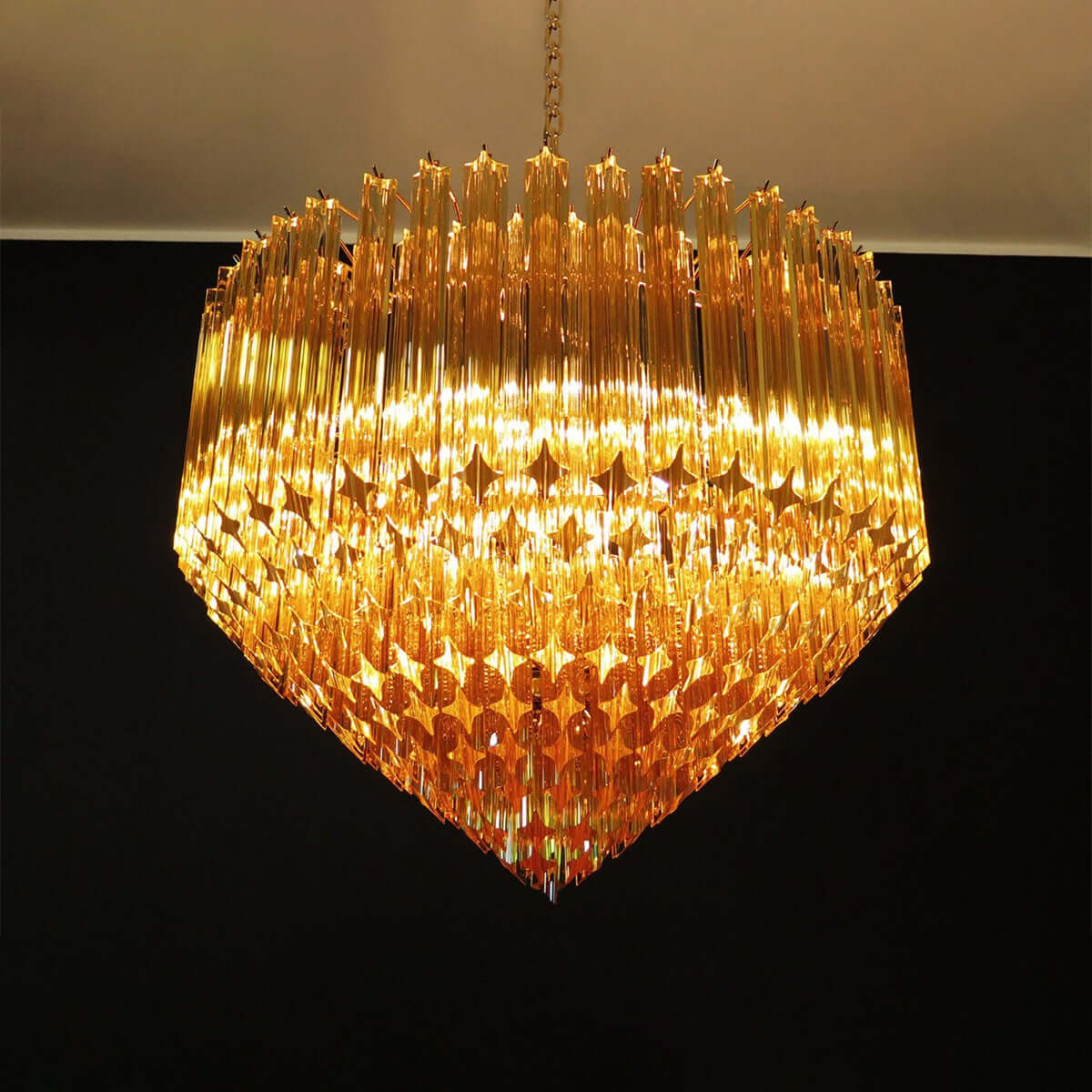 Murano Prisms Chandelier 30"