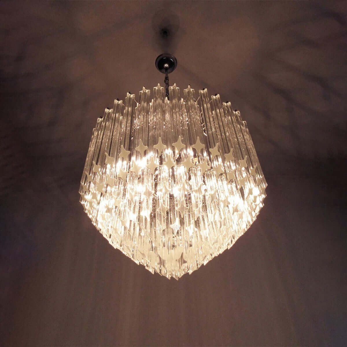 Murano Prisms Chandelier 30"