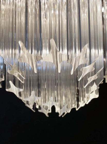 Murano Prisms Flower Chandelier 16"
