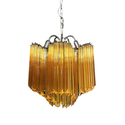 Murano Prisms Flower Chandelier 16"