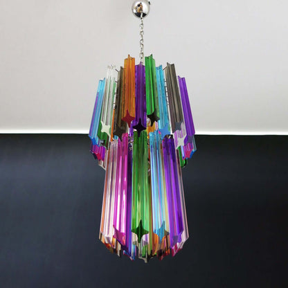 Murano Prisms Long Chandelier 12"