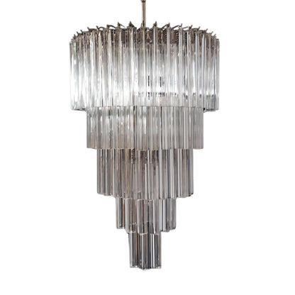 Murano Prisms Long Chandelier 18"