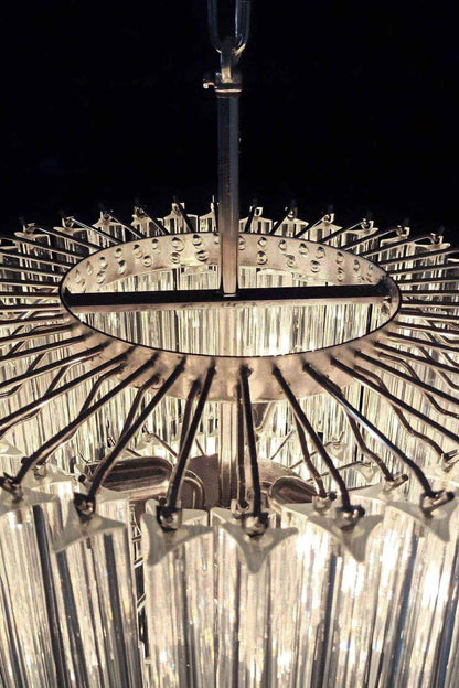 Murano Prisms Long Chandelier 18"