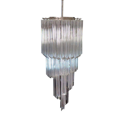 Murano Prisms Spiral Chandelier 14"