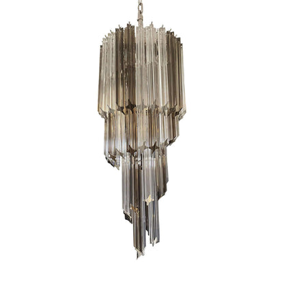 Murano Prisms Spiral Chandelier 14"