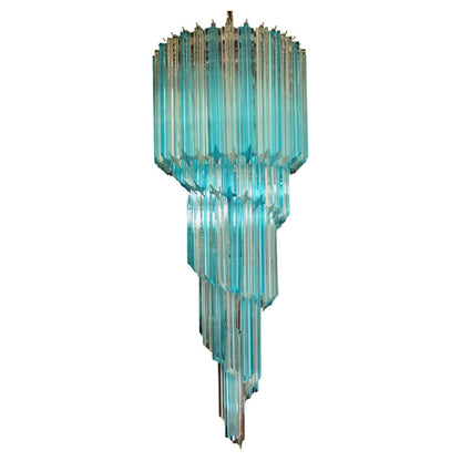 Murano Prisms Spiral Chandelier 16"