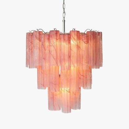 Murano Tubes Chandelier 26"