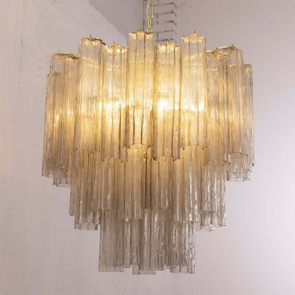 Murano Tubes Chandelier 26"