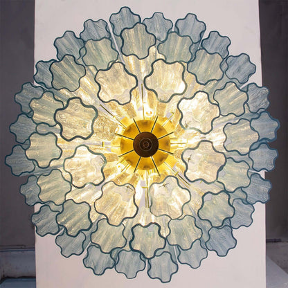 Murano Tubes Chandelier 26"