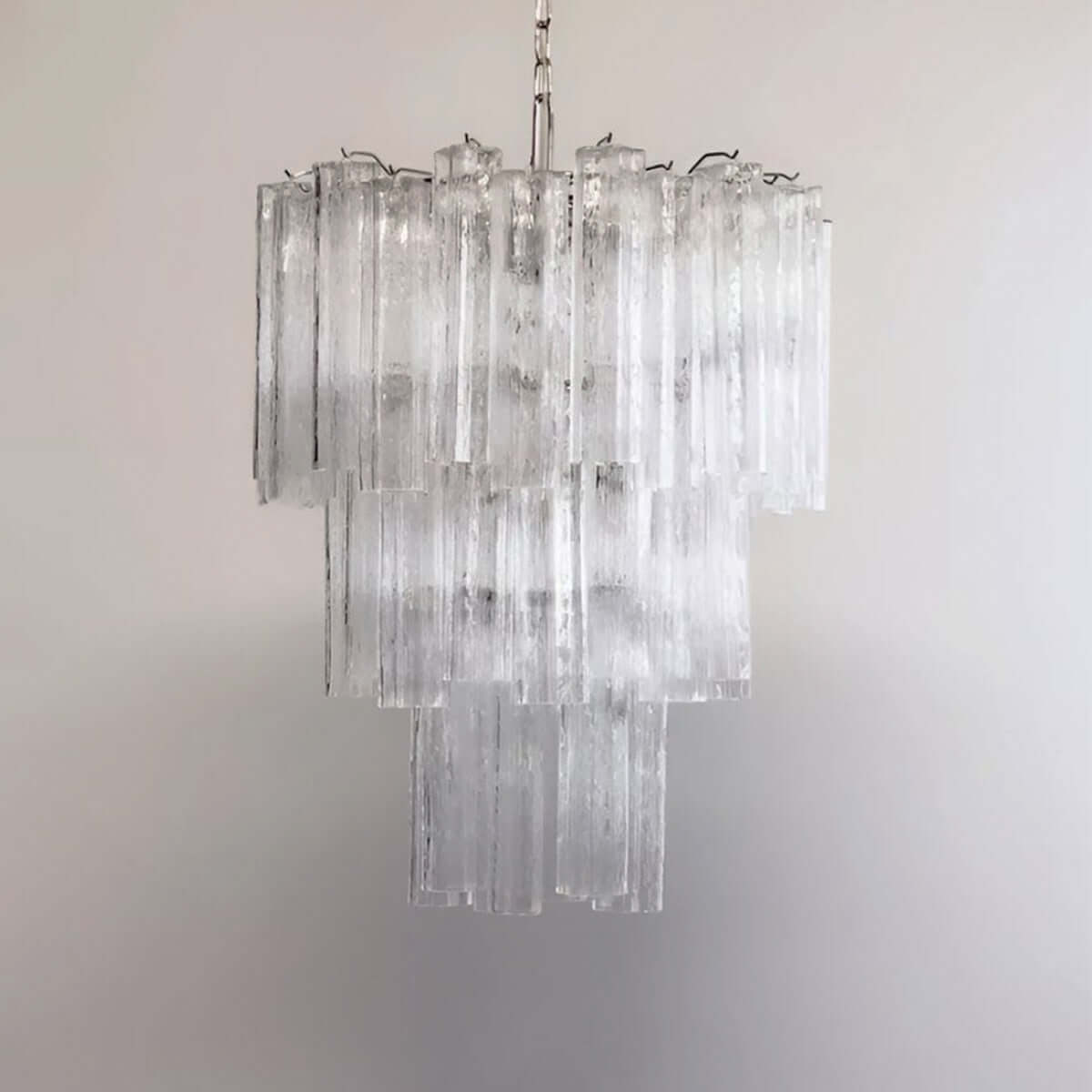 Murano Tubes Chandelier 26"
