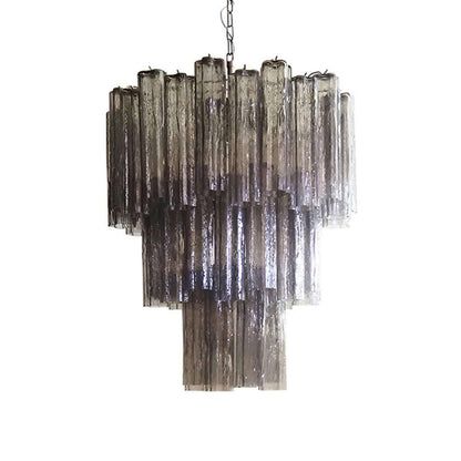 Murano Tubes Chandelier 26"