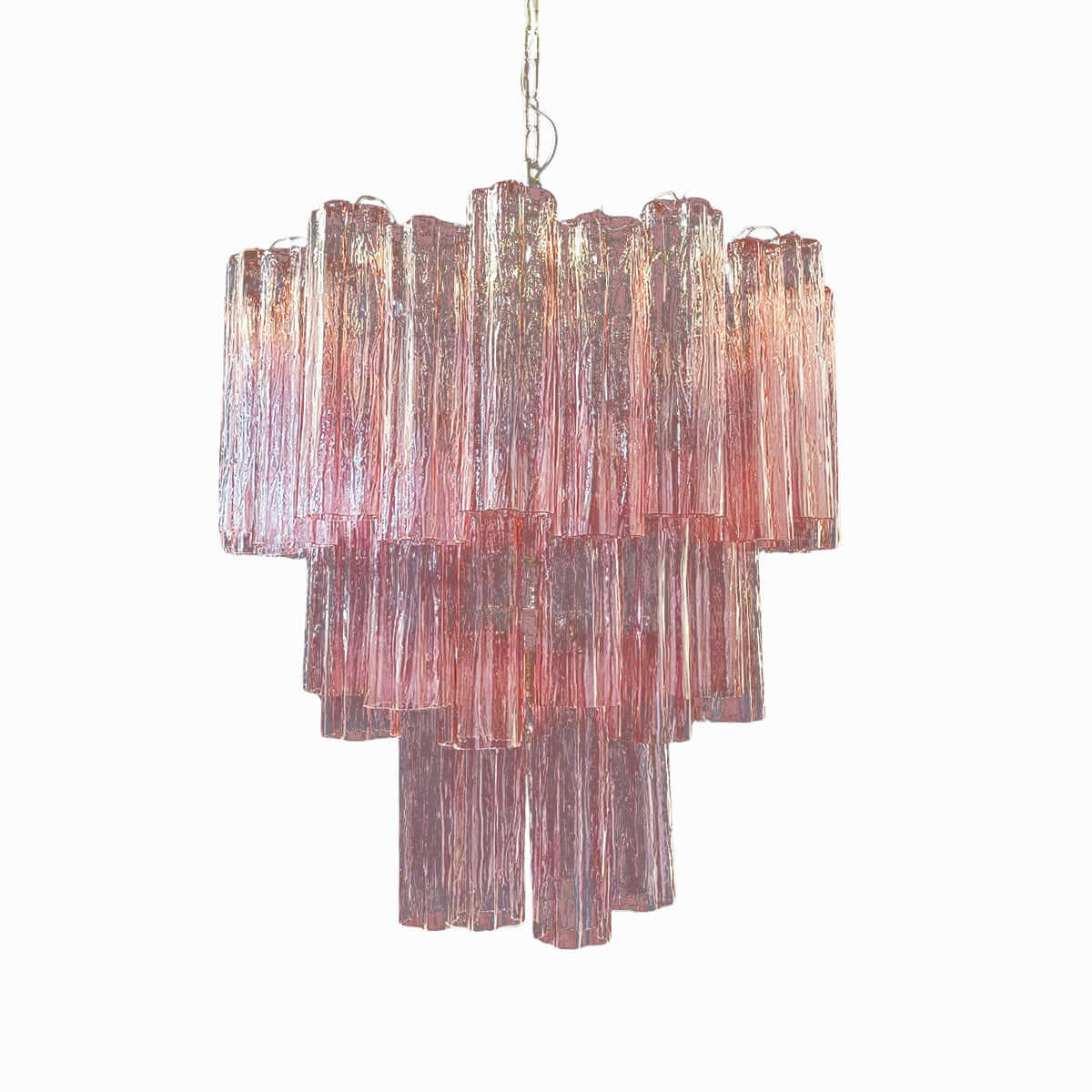 Murano Tubes Chandelier 26"