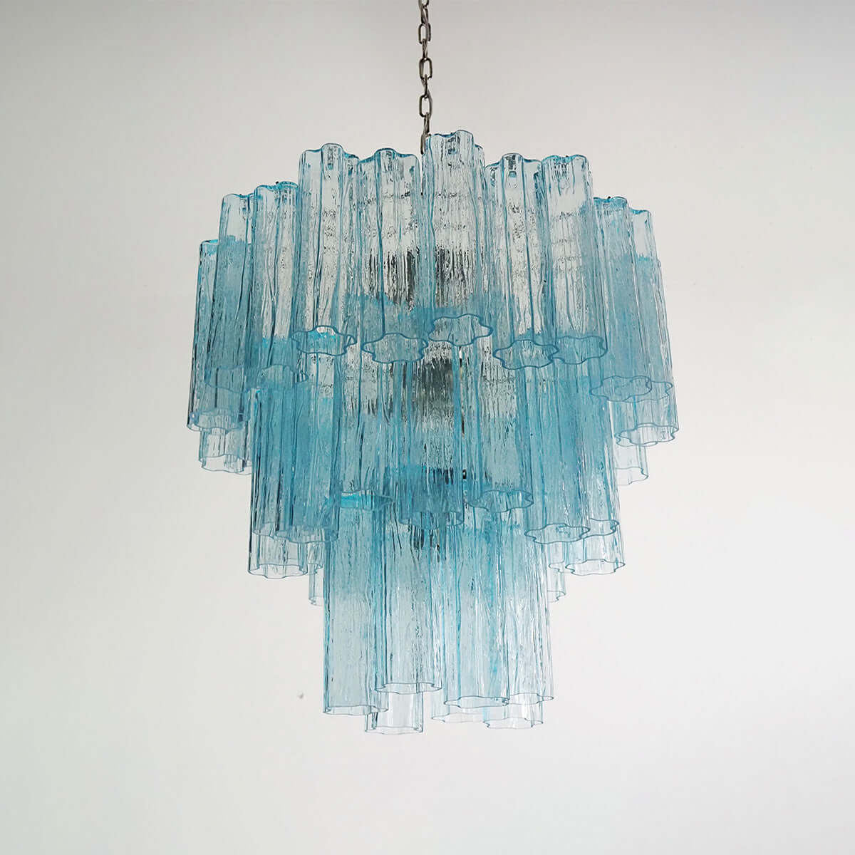 Murano Tubes Chandelier 26"