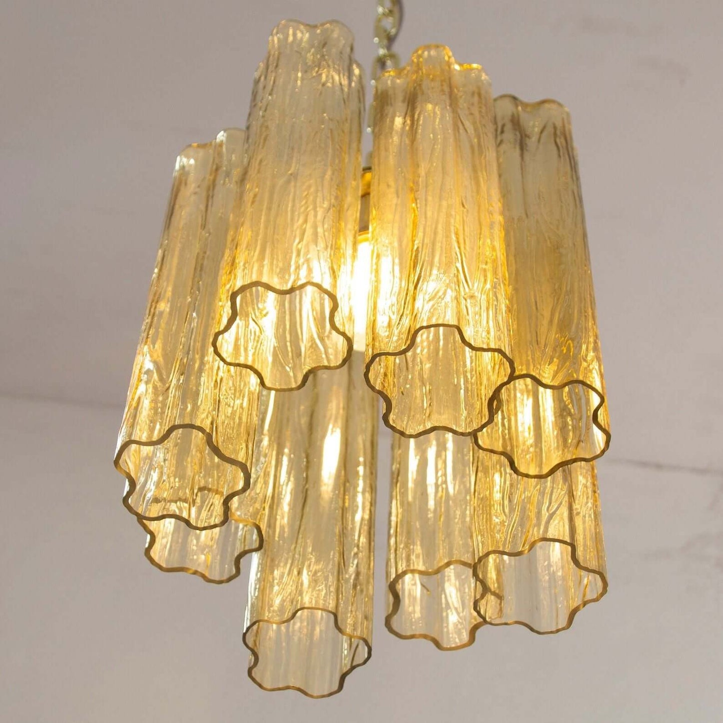 Murano Tubes Chandelier 11"
