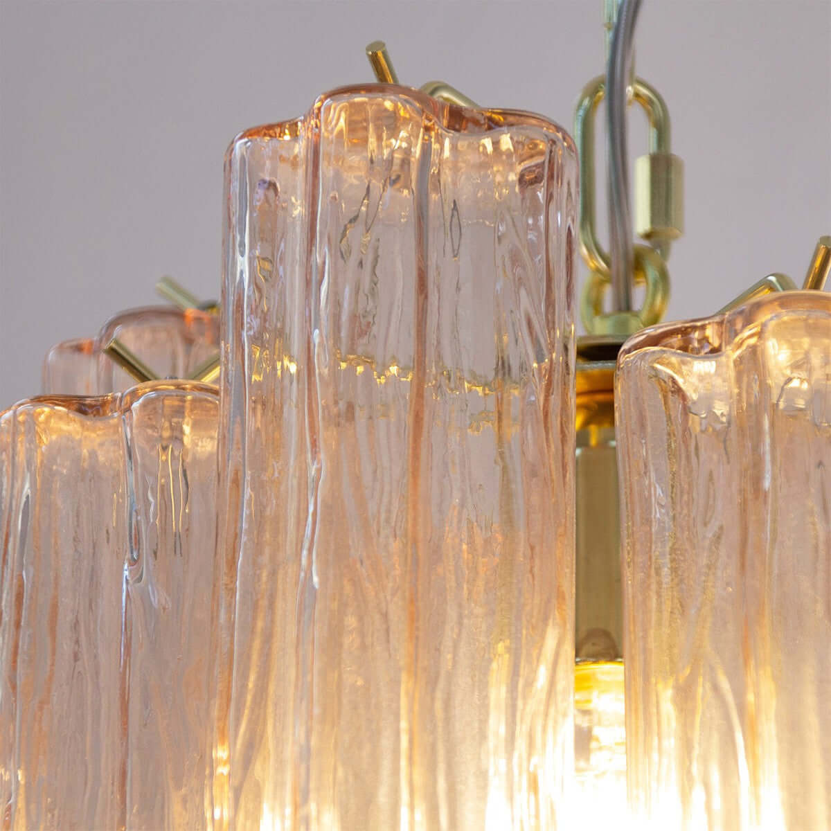 Murano Tubes Chandelier 11"