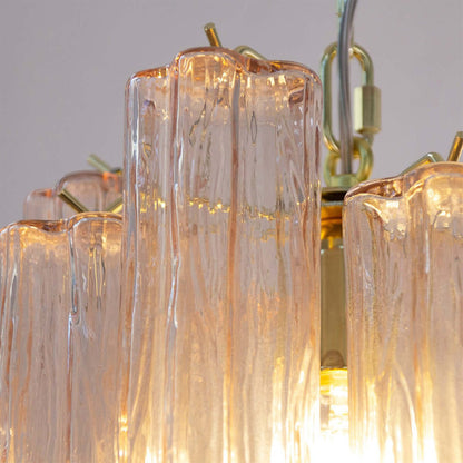 Murano Tubes Chandelier 11"