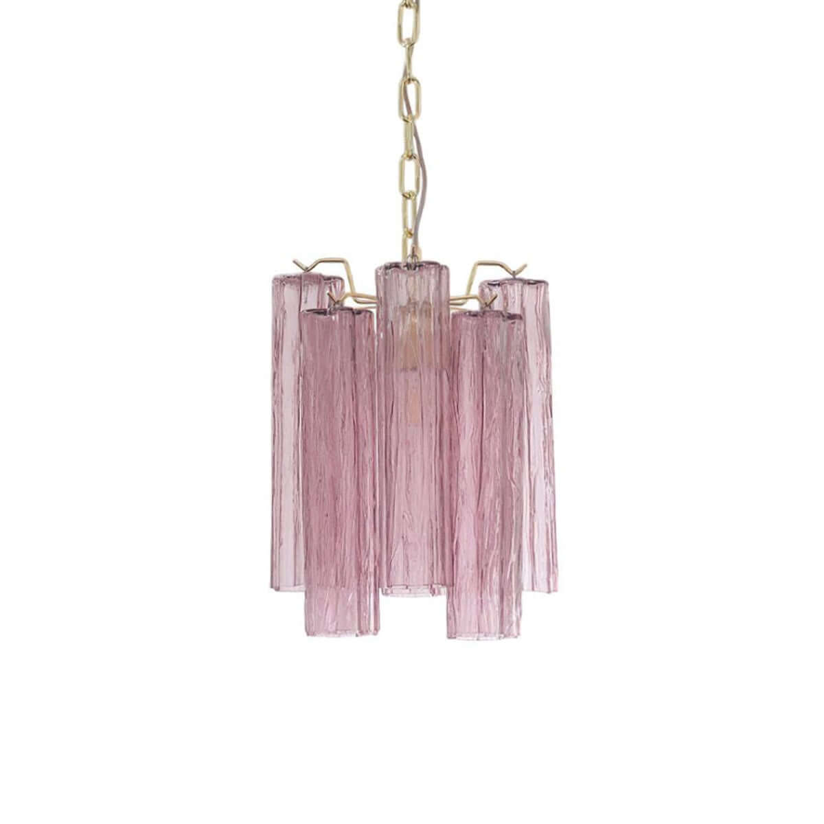 Murano Tubes Chandelier 11"