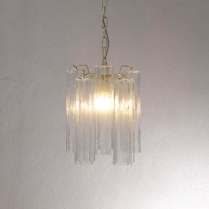 Murano Tubes Chandelier 11"