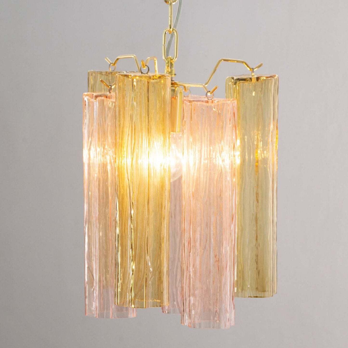 Murano Tubes Chandelier 11"
