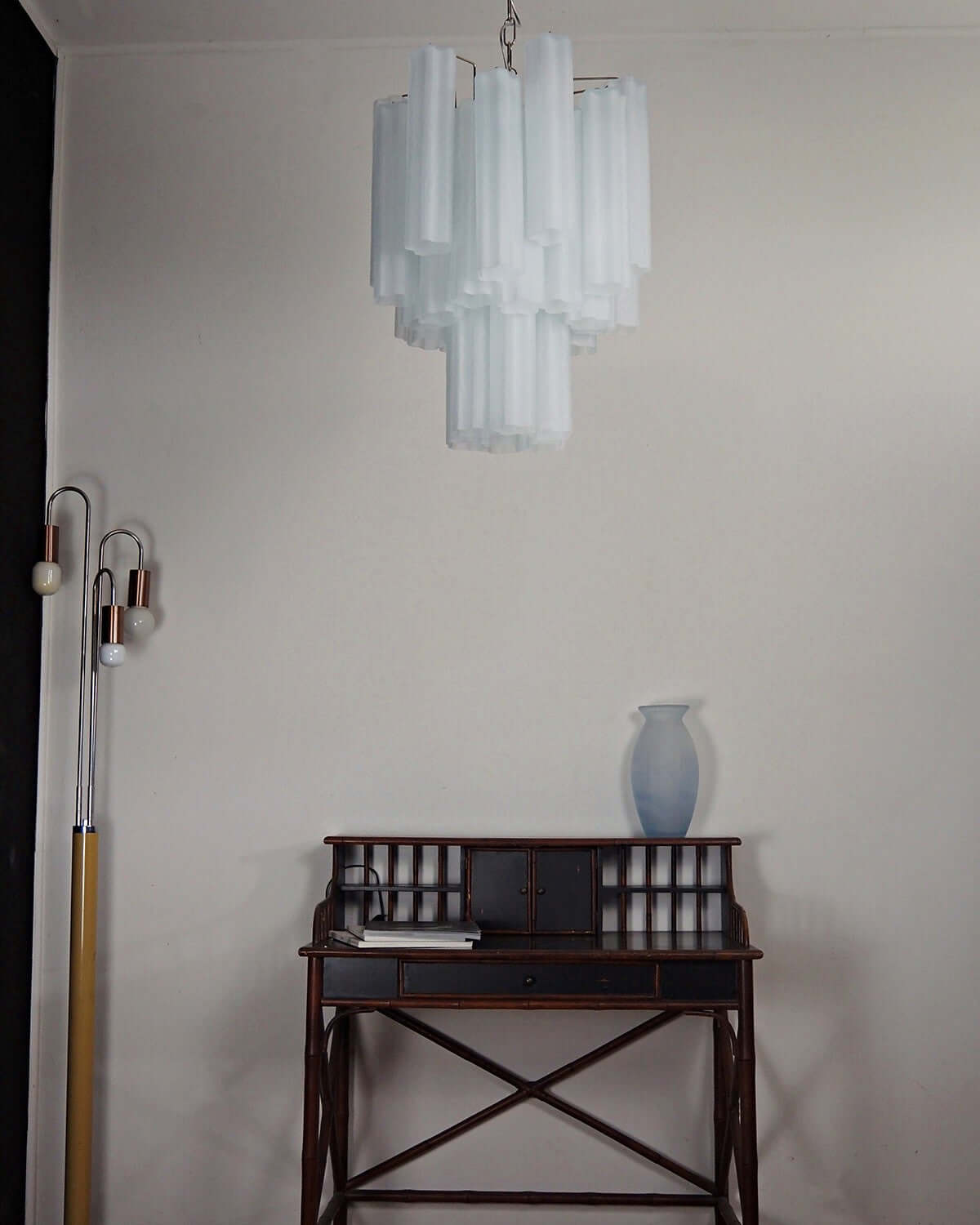 Murano Tubes Chandelier 19"