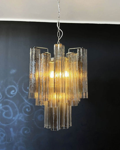 Murano Tubes Chandelier 19"