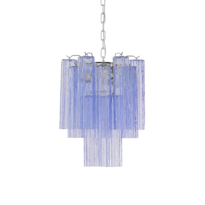 Murano Tubes Chandelier 19"