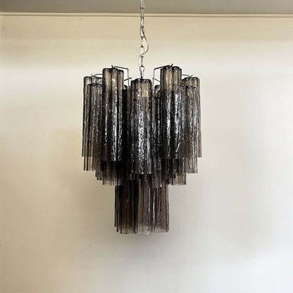 Murano Tubes Chandelier 19"