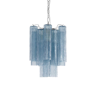 Murano Tubes Chandelier 19"