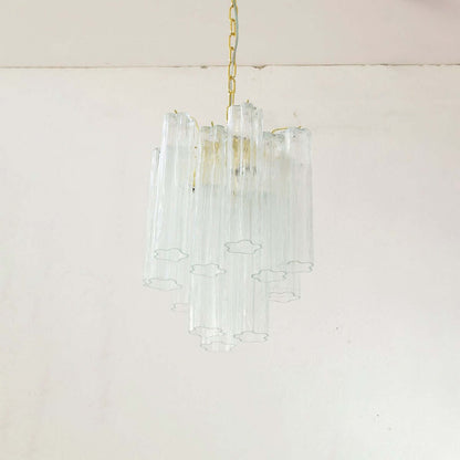Murano Tubes Chandelier 19"