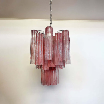 Murano Tubes Chandelier 19"